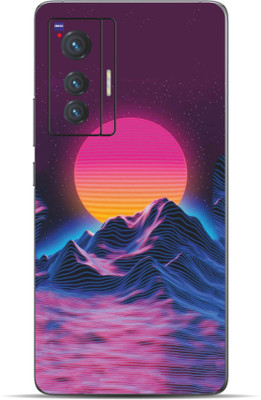 VYBE Vivo X70 Sunset Mobile Skin Mobile Skin(Violet (JTC) 39)