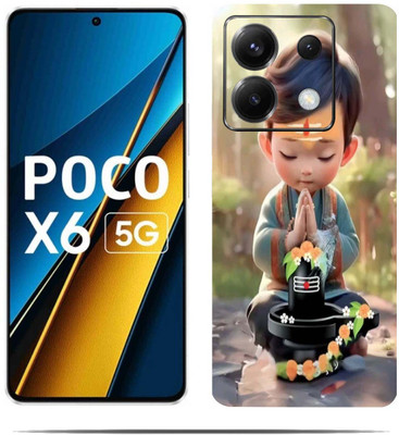 TJ CREATION POCO X6 5G Mobile Skin(Ultra Super Colorful Skin With HiighQuality MatteFinish_thanks)