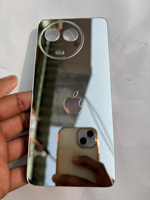 TWUAOP REALME 11X 5G MIRROR BACK PANNEL ACRYLIC SHEET Mobile Skin(Silver)