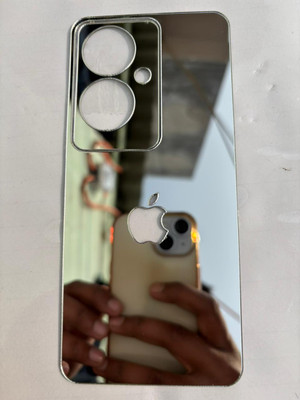 TWROP OPPO F25 PRO 5G ACRYLIC MIRROR APPLE LOGO Mobile Skin(Silver)
