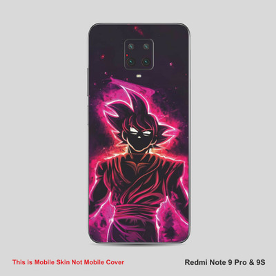 VYBE The Smart Choice Redmi Note 9 Pro Goku Mobile Skin Mobile Skin(Wine Berry A27)