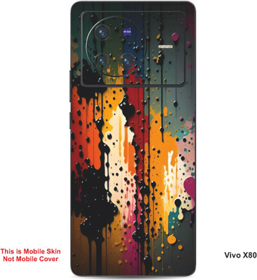 VYBE The Smart Choice Vivo X80 Art Embossed Mobile Skin(Storm Dust 14)
