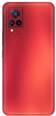 Vcare GadGets Shining Mirror Red vivo V21 5G Mobile Skin(Shining Mirror Red)
