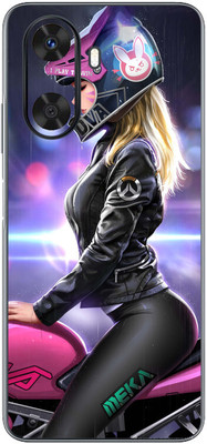 FCS Huawei Enjoy 60 Printed Back skin Mobile Skin(Girl With Bike)