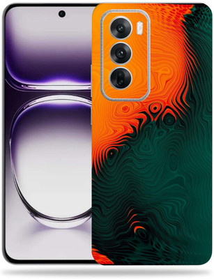 WeCre8 Skin's WeCre8 Skin's Oppo Reno 12 5G Mobile Skin(Orange green Abstract)