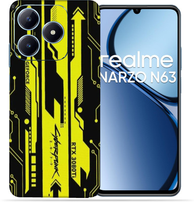 OggyBaba OggyBaba Realme Narzo N63 Mobile Skin(Cyberpunk Yellow Black)