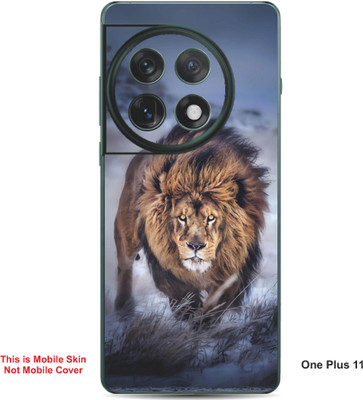 VYBE The Smart Choice One Plus 11 Lion Embossed Mobile Skin(Judge Grey 32)
