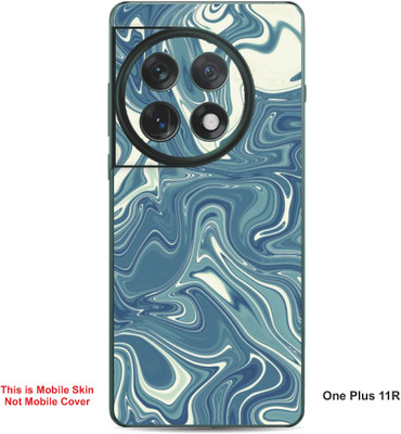 VYBE The Smart Choice One Plus 11R Abstract Embossed Mobile Skin(Vanilla A12)
