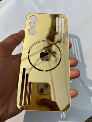 TWUAOP SAMSUNG GALAXY F55 5G ACRYLIC MIRROR BACK PANNEL APPLE Mobile Skin(GOLD MERO APPLE)
