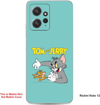VYBE The Smart Choice Redmi Note 12 Tom & Jerry Embossed Mobile Skin(Lights Blue A1)