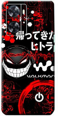 LAMHA Oppo A77s Mobile Skin(Ultra Super Red Graffiti With High Matte Finish.)