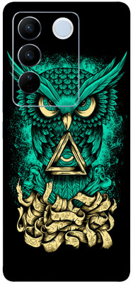 AsSkin Vivo V27 Pro 5g, vivo v27 pro 5g, Vivo Mobile Skin(Ultra Super Green Owl With High Matte Finish)