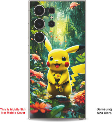 VYBE The Smart Choice Samsung S23 Ultra Pikachu Embossed Mobile Skin(Light Tan 13)
