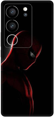 Vcare GadGets Red in Dark Black Vivo V29 5G Mobile Skin(Multicolor)