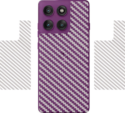 SCREENIX MOTOROLA EDGE 60 PRO, || 3D CARBON FIBER BACK LAMINATION || (PACK OF 2) Mobile Skin(TRANSPARENT)