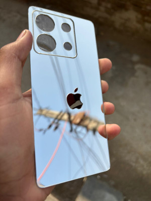 TWUAOP REDMI NOTE 13 PRO 5G ACRYLIC MIRROR BACK PANNEL Mobile Skin(Silver)