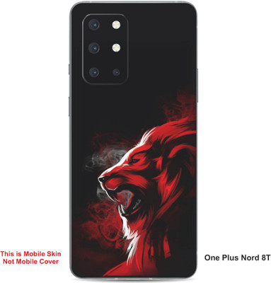 VYBE The Smart Choice One Plus Nord 8T Wolf Embossed Mobile Skin(Red & Black 37)