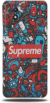 Mclaxa VIVO Y02 4G, Supreme Doodle For Vivo Y 02 4g, vivo y02 4g Mobile Skin(Supreme Doodle (Mobile Skin With camera protector (Back + Camera + Side))