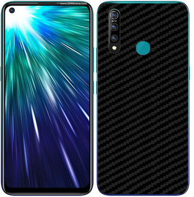 candeal mart Vivo Z1 Pro carbon fiber 3D back skin / sticker wrap / Protective film Mobile Skin(Black)