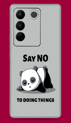 SkinoMania Vivo V27 Pro 5G Mobile Skin(Multicolor Say No Panda)