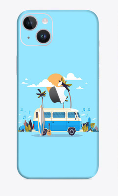 SkinoMania iphone 14 Mobile Skin(Multicolor Summer Chill)