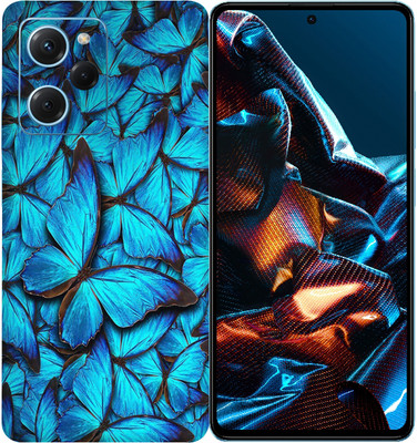 SkinoMania POCO X5 Pro 5G Mobile Skin(butterfly-blue)