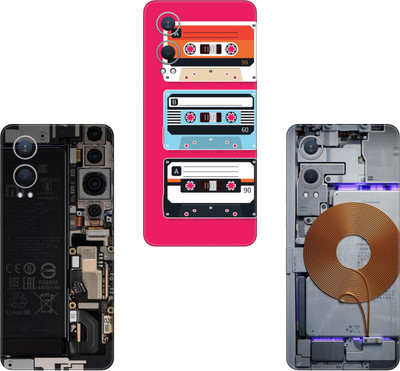 wrap craft ONEPLUS 8T(PACK OF 3)Camera&Back Protector Premium Vinyl Mobile Skin(Multicolor)