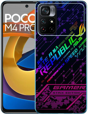 FCS Poco M4 Pro 5G Printed Back skin Mobile Skin(Game On Skin)