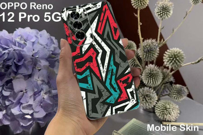 BUGGU OPPO Reno 12 Pro 5G Mobile Skin(Ulltra Super Mad Angles Skin With High Matte Finish., Mobile Skin (Back+Side+Camera))