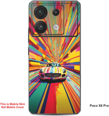 VYBE The Smart Choice Poco X6 Pro Abstract Embossed Mobile Skin(Bashful Pink 1)