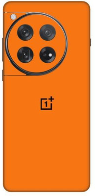Vcare GadGets Orange Glossy OnePlus 12 5G With Logo Mobile Skin(Orange Glossy)