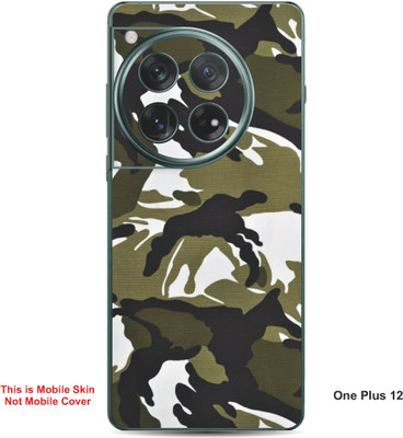 VYBE The Smart Choice One Plus 12 Camouflage Embossed Mobile Skin(Green Brown A13)