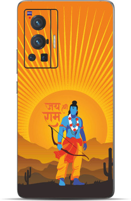 VYBE Vivo X70 Pro Shree Ram Mobile Skin Mobile Skin(Selective Yellow40)