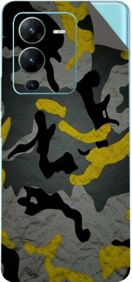 BUGGU VIVO V25 PRO 5G Mobile Skin(Ultra Super Camouflage Military Yellow Skin With High Matte Finish.)