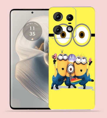 WeCre8 Skin's WeCre8 Skin's Motorola Edge 50 Pro Mobile Skin(Happy Minions)