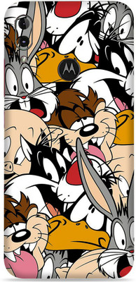 SkinoMania Moto E6 Plus Mobile Skin(Multicolor Funny An)