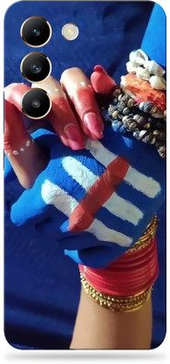 WeCre8 Skin's vivo t3 5g Ultra Premium Vinyl Mobile Skin (Multicolor) Mobile Skin(Shiv Parvati hold hand)