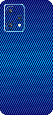 BUGGU Realme 9 Pro 5G Mobile Skin(Ultra Super Blue Carbon Fiber Skin With High Matte Finish.)