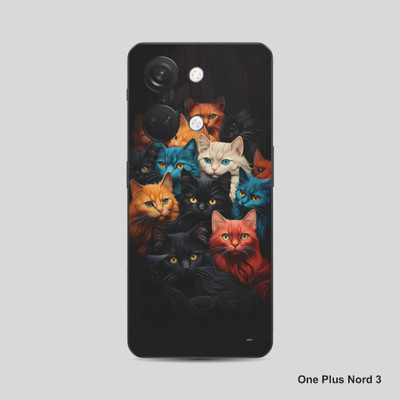 VYBE The Smart Choice One Plus Nord 3 Cat Mobile Skin Mobile Skin(Bluish Purple 24)