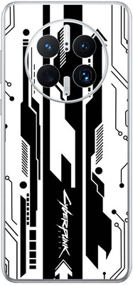 FCS Huawei Mate 50 Pro Printed Back skin Mobile Skin(Cyber Punk White)