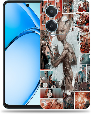 WeCre8 Skin's OPPO A3x 5G Premium Vinyl Mobile Skin (Multicolor) Mobile Skin(Groot Comic)