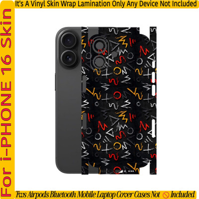 Flipkart SmartBuy COMPETABLE 4 I PHONE 16 MOBILE SKIN(BACK+SIDE+CAMERA)M_W12 Mobile Skin(I PHONE 16 MOBILE SKIN(COVER CASE DEVICE NOT INCLUDED)MULTI_COLOUR)