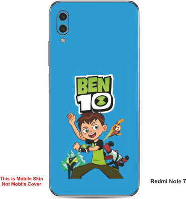 VYBE The Smart Choice Redmi Note 7 Ben 10 Embossed Mobile Skin(Curious Blue A1)