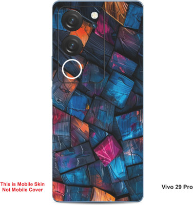 VYBE The Smart Choice Vivo 29 Pro Art Embossed Mobile Skin(Peacock Blue 2)