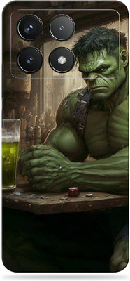 WeCre8 Skin's poco f6 pro Premium Vinyl Mobile Skin (Multicolor) Mobile Skin(Hulk having a drink)