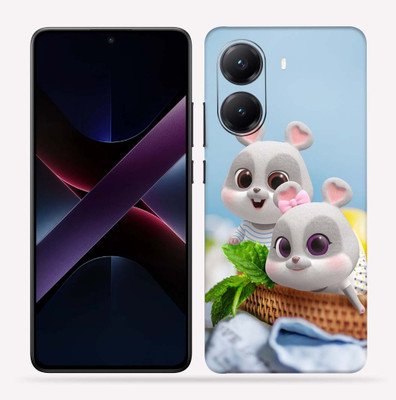 OggyBaba OggyBaba Poco X7 pro 5g Mobile Skin(Cute Rabbit)