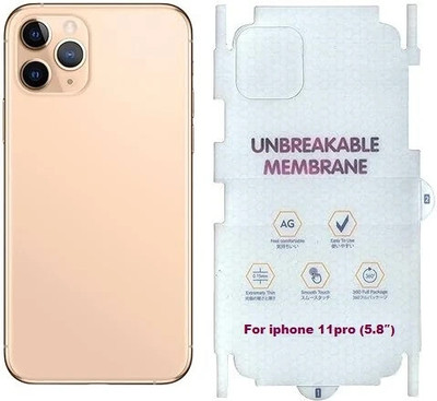 Newmond IPHONE 11 PRO, Full Back Protection Mambrane Mobile Skin(TRANSPERENT, White)