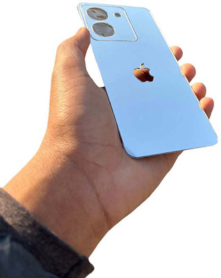 TWUAOP VIVO Y200 PRO 5G MOBILE SKIN ACRYLIC SHEET MIRROR BACK PANNEL APPLE Mobile Skin(Silver)