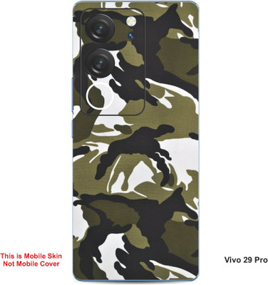 VYBE The Smart Choice Vivo 29 Pro Camoflage Embossed Mobile Skin(Green Brown 2)