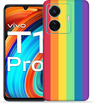 Skinex Vivo T1 pro 5g, T1 pro vivo Mobile Skin(Black Wrap With Full Cut)
